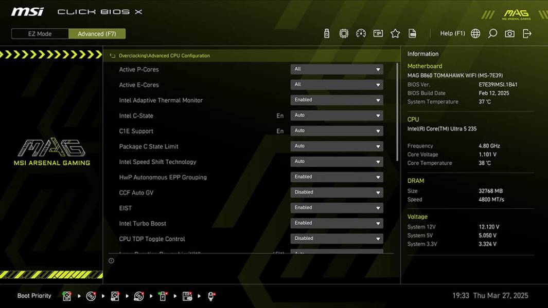 MSI MAG B860 TOMAHAWK WIFI-5